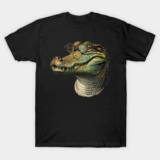 Gator Geek: The Wise-Guy Reptilian Tee T-Shirt